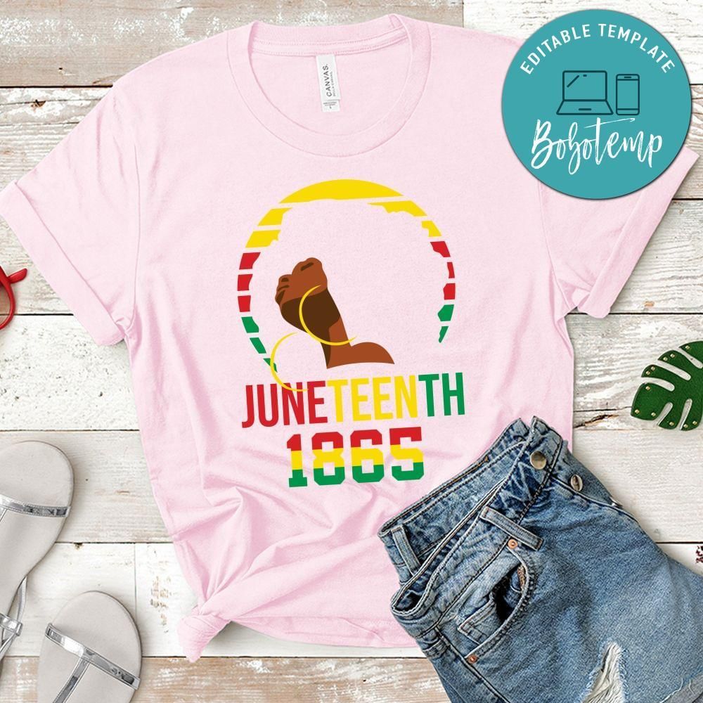 Juneteenth 1865 Gift for Woman PNG file template