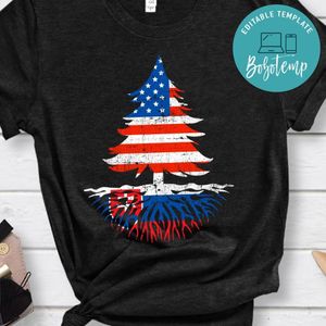 Slovakian Roots American Grown Tree Gift Classic Unisex T-Shirt