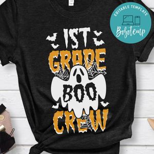1st Grade Boo Crew Halloween Kids T-Shirt