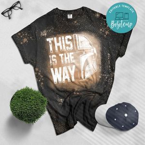 This is the Way Mandalorian Code Bleached T-Shirt