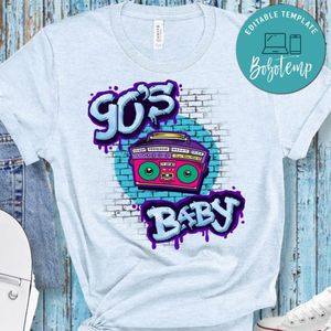 90's baby PNG file template