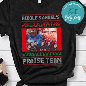 Christmas Custom Photo Team T-Shirt