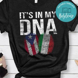 Italian And Puerto Rican DNA Mix Flag Heritage Gift Classic Unisex Shirt