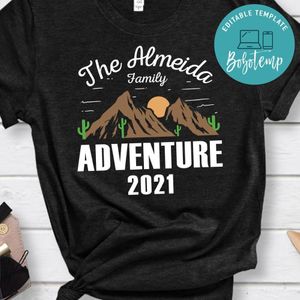 2021 Family Trip Hiking Camping Matching Outfit PNG file template
