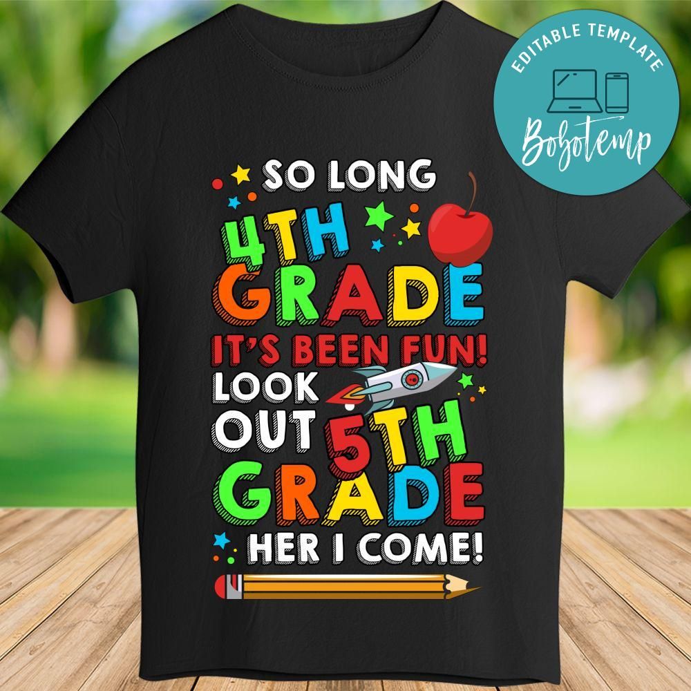 Look out 5th Grade Here I Come TShirt Bobotemp