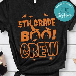 5th Grade Boo Crew Halloween Kids T-Shirt