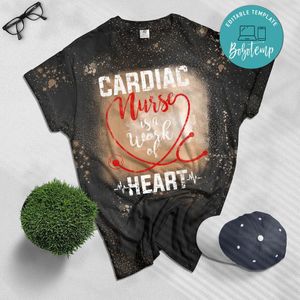 Cardiac Nurse Work Cardiology CNS Nursing RN Bleached Shirt