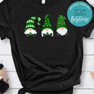 Green Sweater Gnome St. Patrick's Day Irish Gnome PNG file template