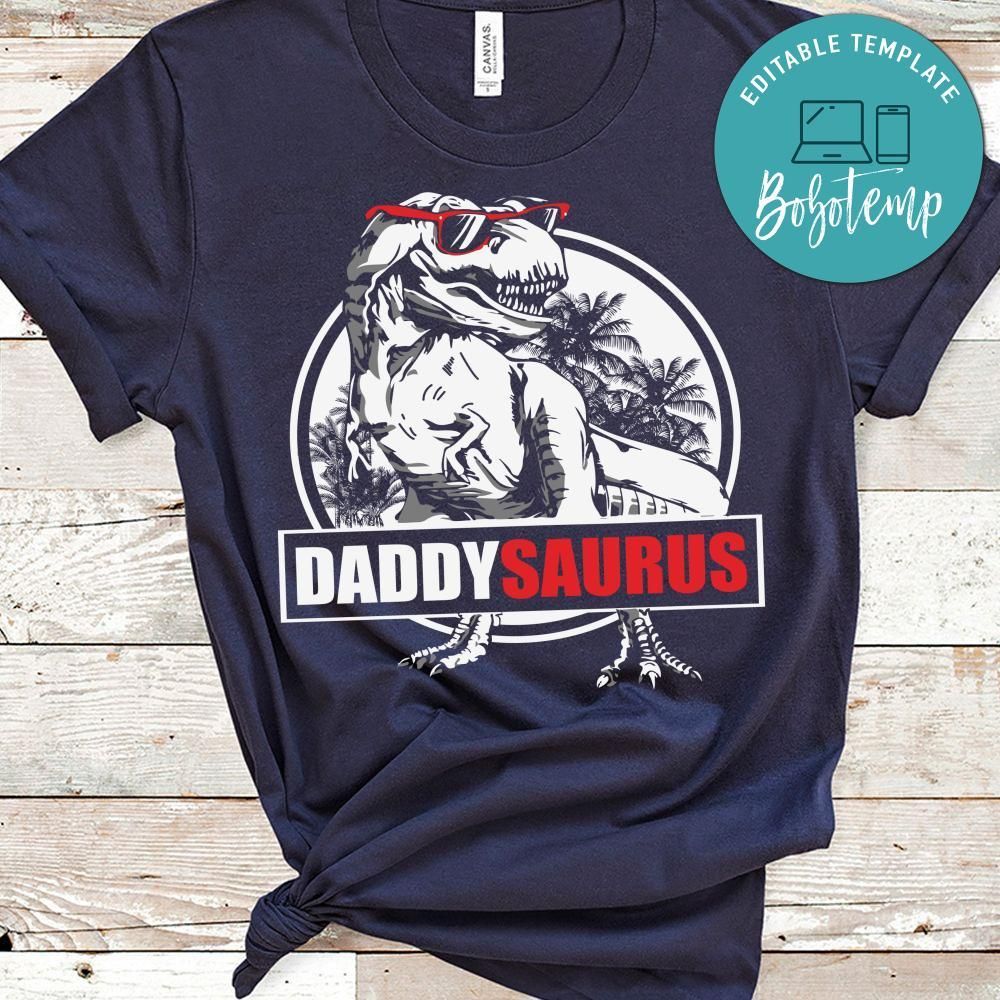Daddysaurus Rex Fathers Day T-Shirt