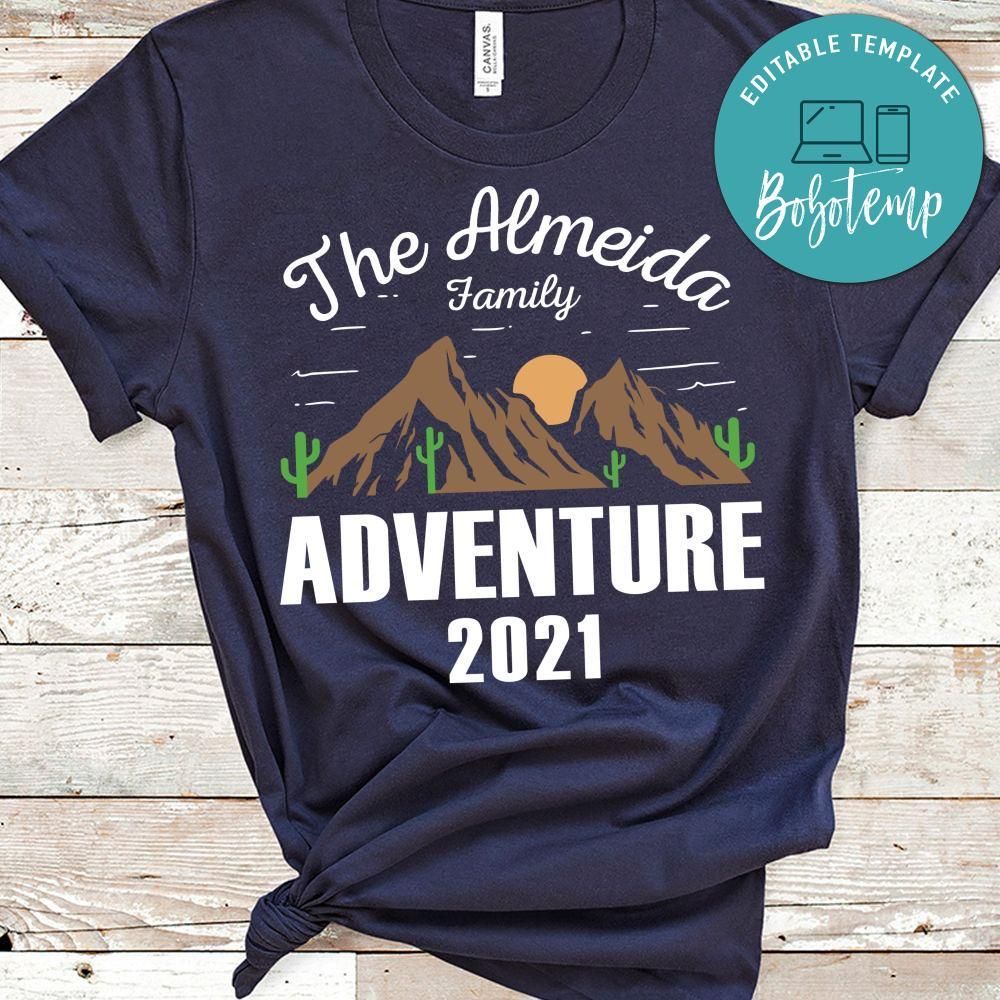 2021 Family Trip Hiking Camping Matching Outfit PNG file template