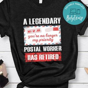 Postal Worker Retired 2019 Postman Retirement Carrier Mail Classic Unisex T-Shirt