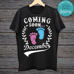Coming Soon Pregnancy Announcement Shirt SVG PNG files Printable Instant Download