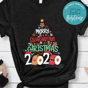Merry Quarantine Christmas 2020 Family Matching Gift Classic Unisex T-Shirt