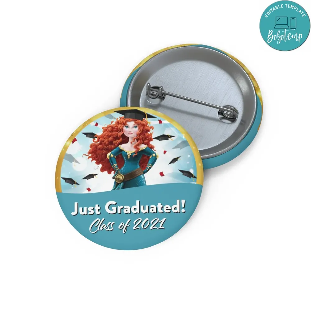 Merida Graduation Class of 2021 Pin Button | Bobotemp