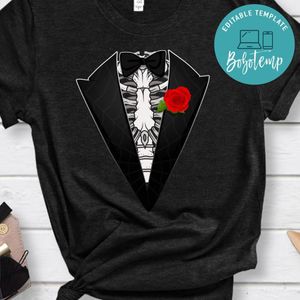 Skeleton Tuxedo Halloween Classic Unisex T-Shirt