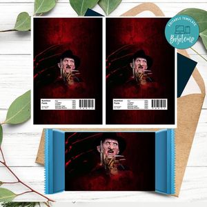 Freddy Krueger Rice Krispie Treat Digital File Printable Instant Download