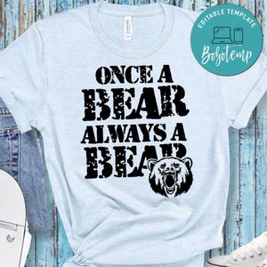 Once a bear always a bear PNG file template