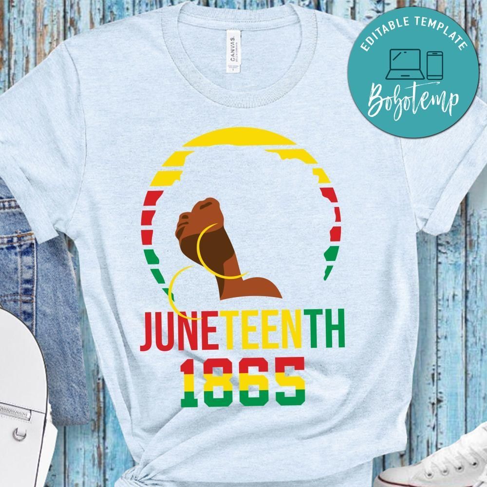 Juneteenth 1865 Gift for Woman PNG file template