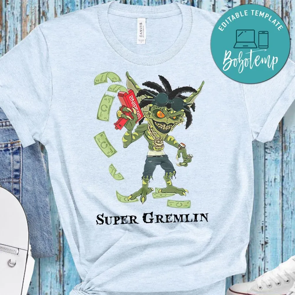 Super Gremlin PNG file template | Bobotemp Shop