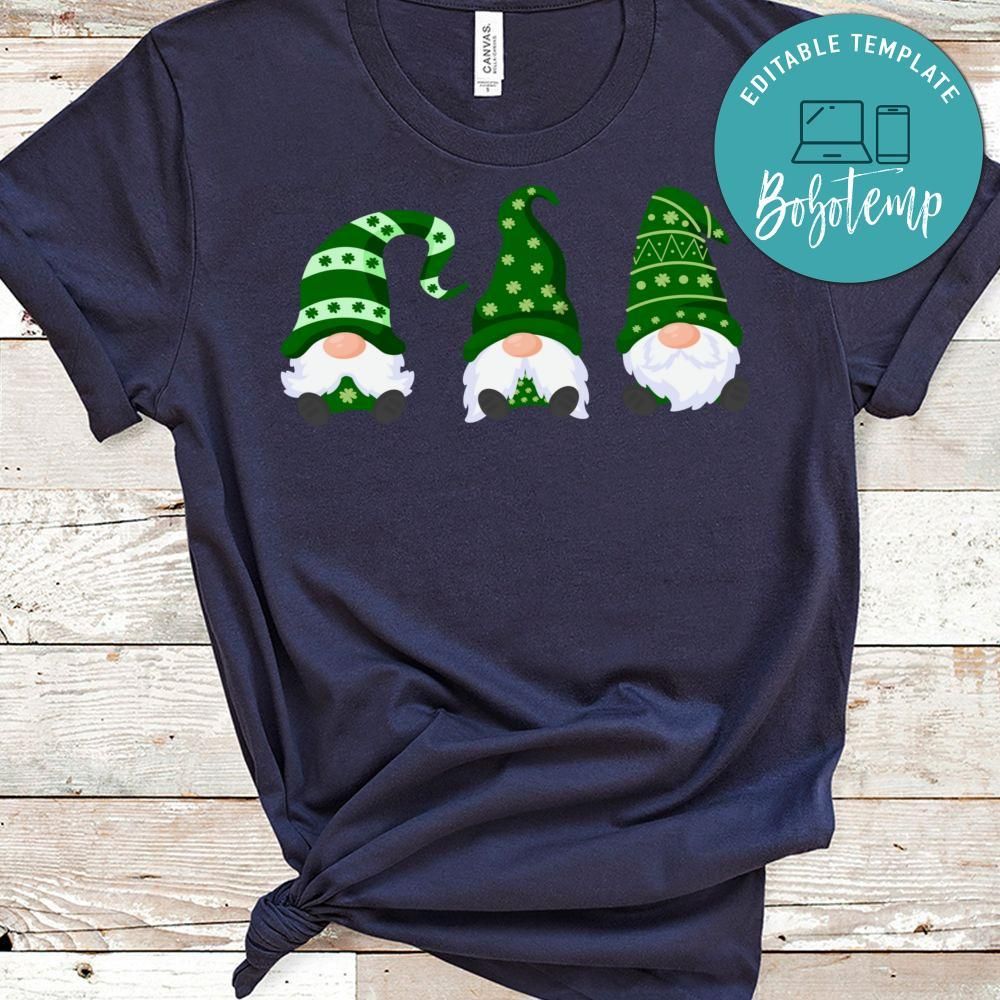 Green Sweater Gnome St. Patrick's Day Irish Gnome PNG file template