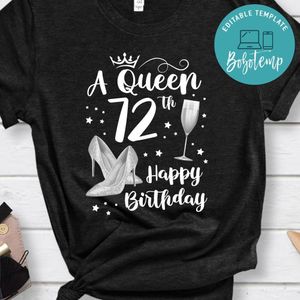 Happy Birthday to Queen PNG file template