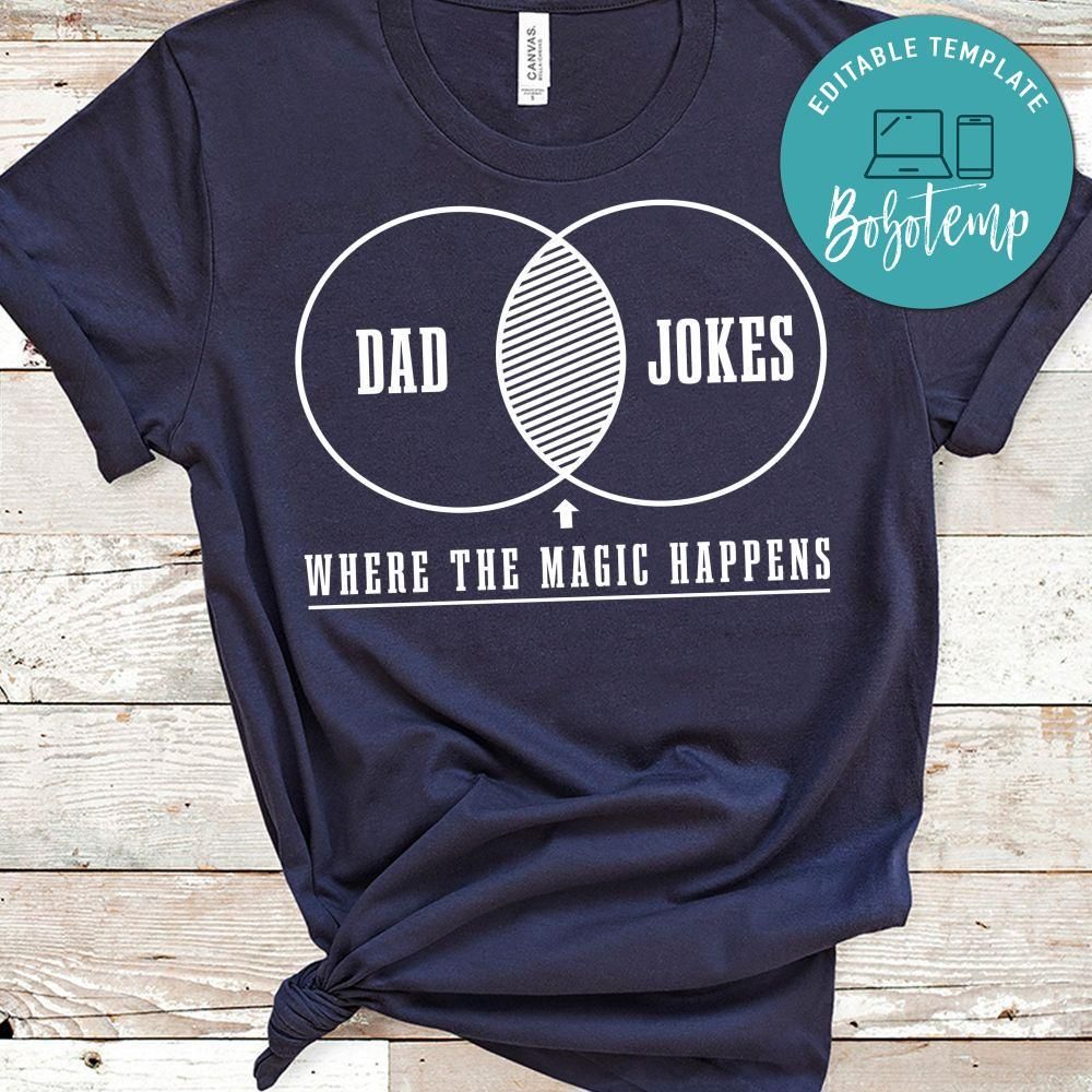 Dad Joke Venn Diagram T-Shirt