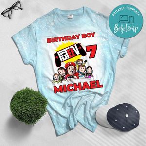 FGTeeV Family Birthday Party Bleached T-Shirt