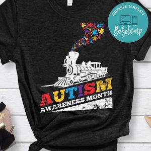 Autism puzzle train Classic Unisex Shirt