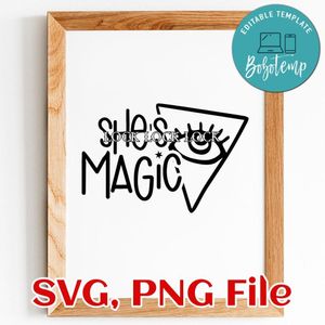 She's magic SVG PNG file template