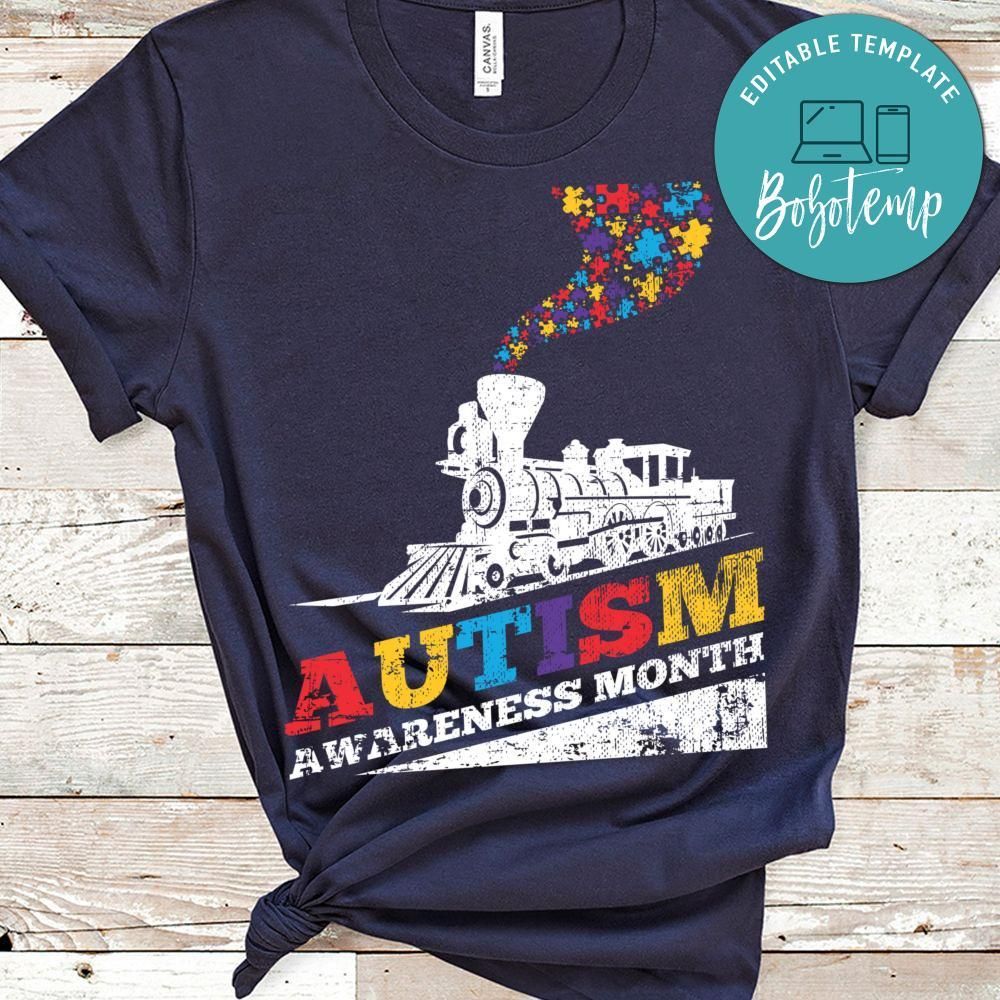 Autism puzzle train Classic Unisex Shirt