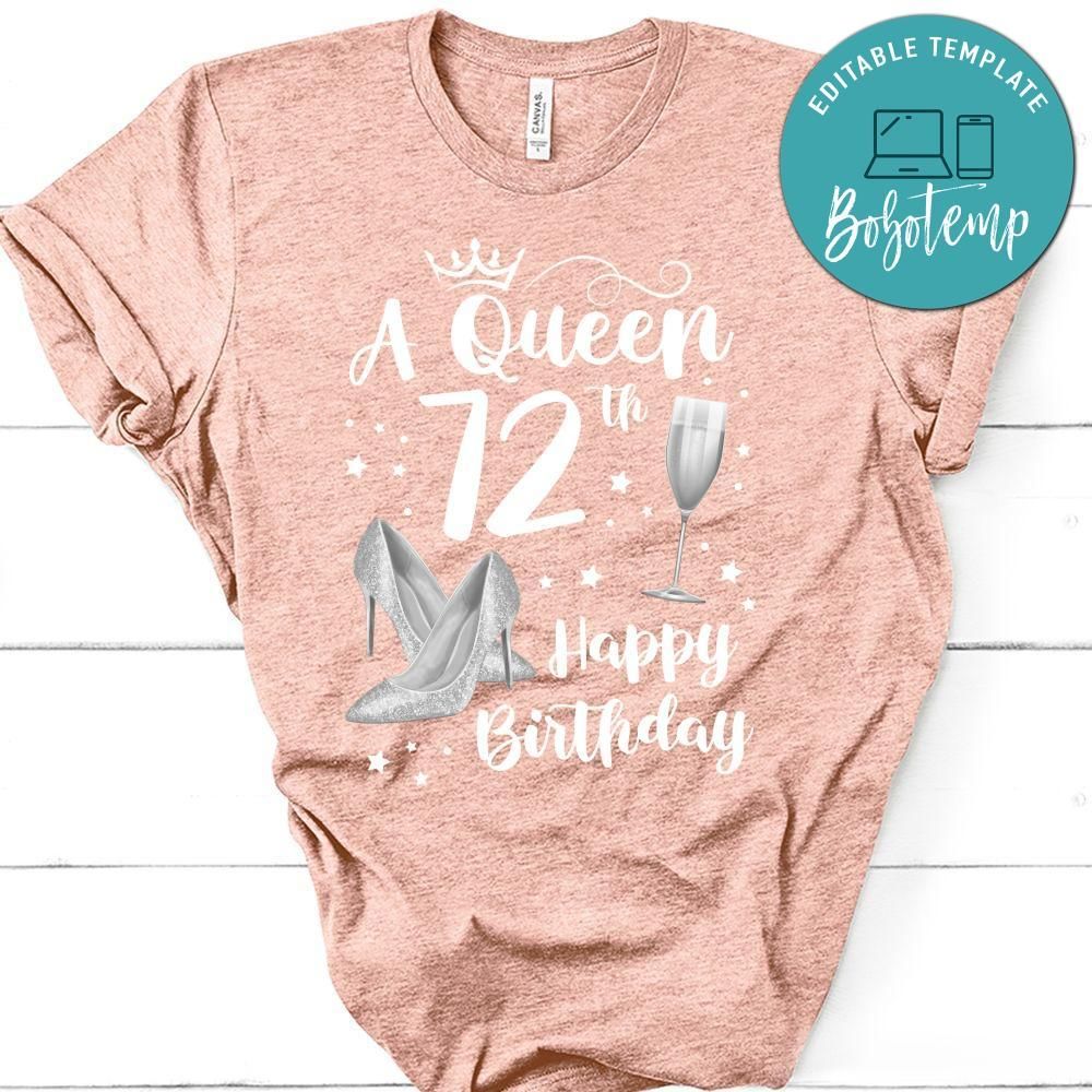 Happy Birthday to Queen PNG file template