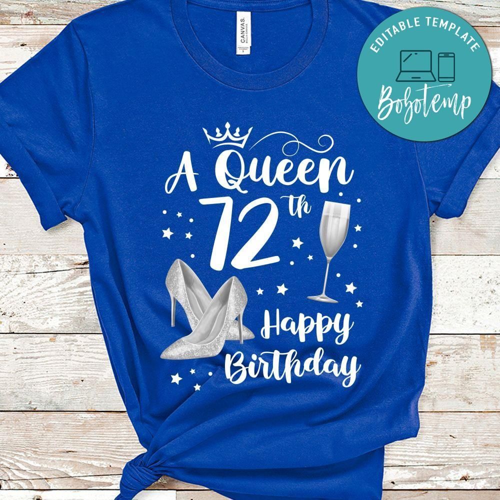 Happy Birthday to Queen PNG file template