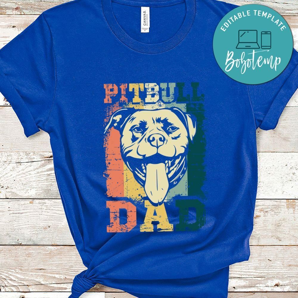 Pitbull Dad T-Shirt - Mens pitbull T-shirt