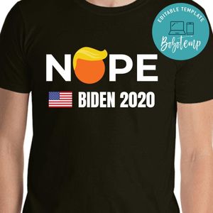 Trump Nope JOE BIDEN 2020 PNG file template