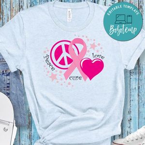 Peace cure love Classic Unisex PNG file template