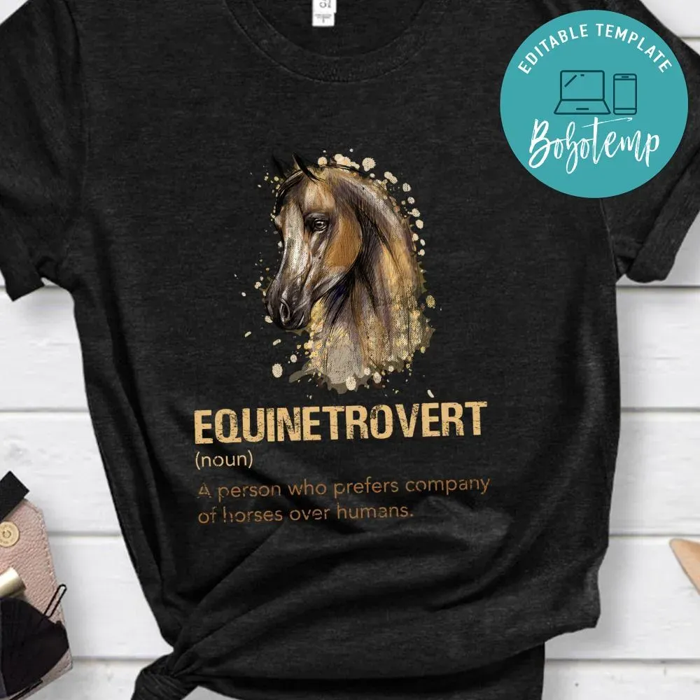 Horse Lover Gifts Funny Meme Saying Horse Definition TShirt Bobotemp