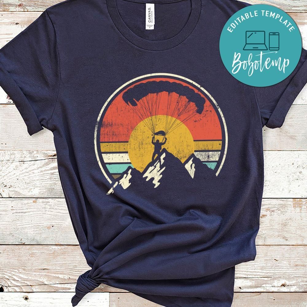 Parachuting Vintage Skydivers Parachute Skydiving Classic Unisex T-Shirt