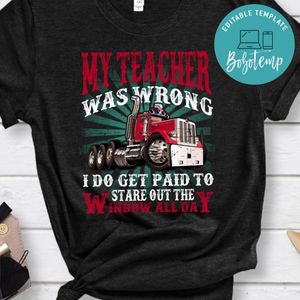 My teacher was wrong I do get paid to stare out the window all day T-Shirt
