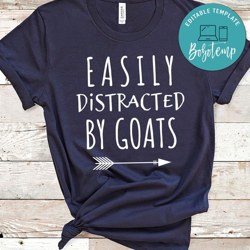 Easily Distracted By Goats Unisex Shirt