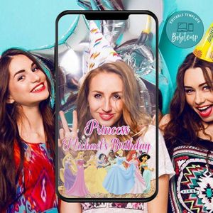 Disney Princess SnapChat Geofilter Customizable Template Instant Download