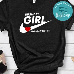 Nike Birthday Girl PNG file template