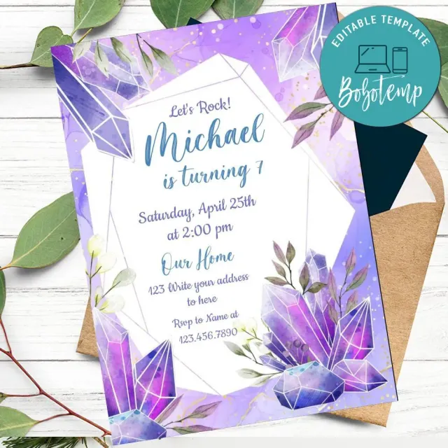 Geode wedding invitations | Honestweddingadvice.com