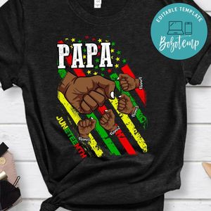 Juneteenth Papa Custom Names PNG file template