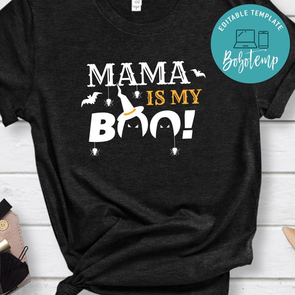Mama is my boo Funny Halloween T-Shirt 