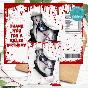Chucky Birthday Chip Bag Digital File Instant Download