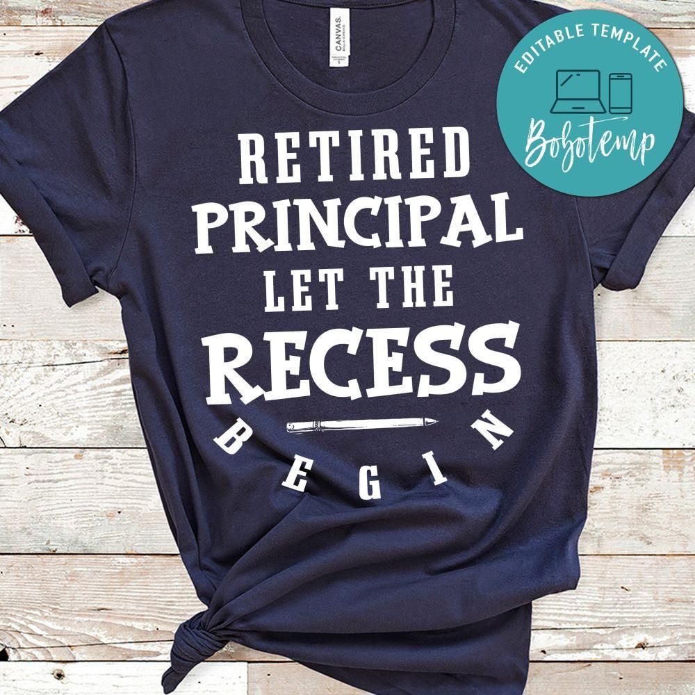 Retired Principal School Retirement Premium T-Shirt