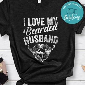 I Heart Love My Beard Husband Couple Women Classic Unisex T-Shirt
