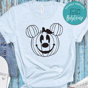 Halloween Pumpkin Mickey Minnie PNG file template