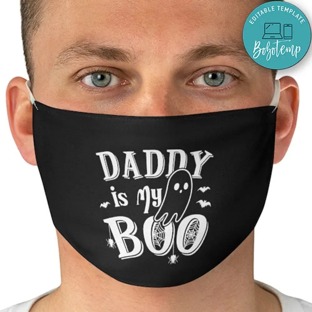 Daddy is my boo Washable Face Mask | Bobotemp