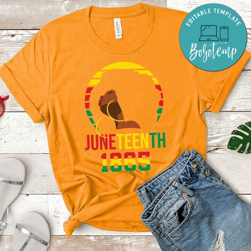 Juneteenth 1865 Gift for Woman PNG file template